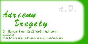 adrienn dregely business card